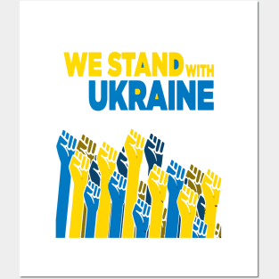 We stand with Ukraine | Save Ukraine Tee | Ukriane Strong Posters and Art